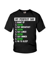 My Perfect Day Kayak Youth T-Shirt tile