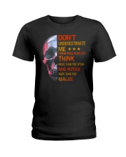 Don't underestimate me Skull Ladies T-Shirt tile