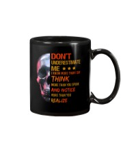 Don't underestimate me Skull Mug tile