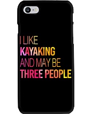 Kayaking and may be three people Phone Case tile