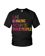 Kayaking and may be three people Youth T-Shirt tile