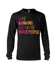 Kayaking and may be three people Long Sleeve Tee tile