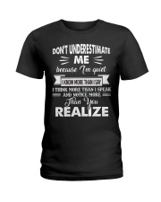 Don't Underestimate me Ladies T-Shirt tile