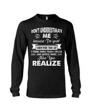 Don't Underestimate me Long Sleeve Tee tile