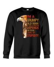 Grumpy Old Man Eagle Crewneck Sweatshirt tile