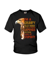 Grumpy Old Man Eagle Youth T-Shirt tile