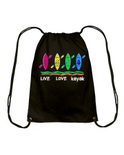 Live Love Kayak Drawstring Bag tile