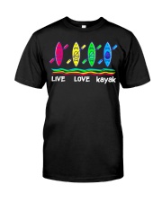 Live Love Kayak Classic T-Shirt front