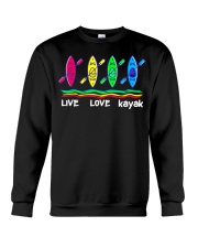 Live Love Kayak Crewneck Sweatshirt tile