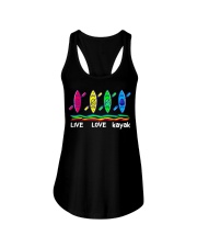 Live Love Kayak Ladies Flowy Tank tile