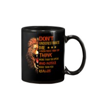 Don't Underestimate me Lions Mug tile