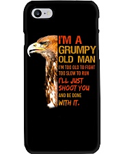 I'm a Grumpy Old Man Eagle Phone Case tile