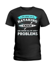 Kayaking Problems Ladies T-Shirt tile