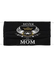 Never underestimate Mom Cloth face mask front