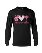 Flamingos Peace Love hh Long Sleeve Tee tile