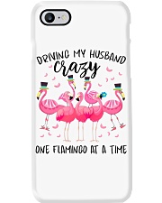 Driving my husband crazy one Flamingo at a time Phone Case tile