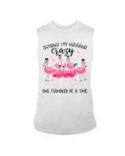 Driving my husband crazy one Flamingo at a time Sleeveless Tee tile