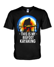Bigfoot Kayak V-Neck T-Shirt tile