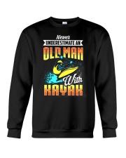 Never Underestimate an Old Man - Kayaking Crewneck Sweatshirt tile