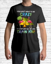 You Dont Have To Be Crazy To Camp W Premium Fit Mens Tee lifestyle-mens-crewneck-front-1