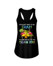 You Dont Have To Be Crazy To Camp W Ladies Flowy Tank tile
