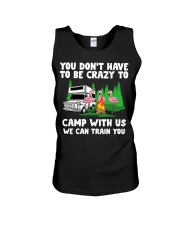 You Don't Have To Be Crazy To Camp With Unisex Tank tile
