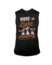 Wood You Lake To Go Camping Vintage Funny Out Sleeveless Tee tile