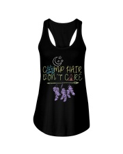 Womens Camp Hair Don't Care Camping Campe Ladies Flowy Tank tile