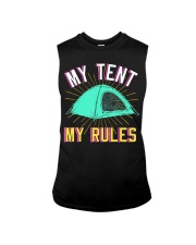 Camper Camp Tent Sleeveless Tee tile
