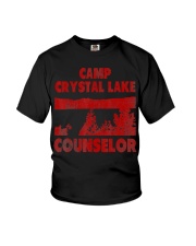 Camp Crystal Lake Counselor bloody Hall Youth T-Shirt tile