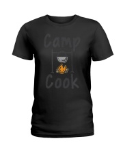 Camp Cook Mess Hall Worker Open Campfir Ladies T-Shirt tile