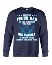 PROUD DAD VETERAN Crewneck Sweatshirt thumbnail