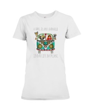 A-girl-and-her-animals-living-life-in-peace-shirt Premium Fit Ladies Tee thumbnail