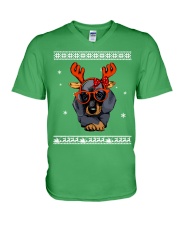 CHRISTMAS DOG Shirt V-Neck T-Shirt thumbnail