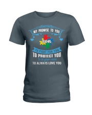 My Promise To You To Fight For You - Autism Mom Ladies T-Shirt thumbnail