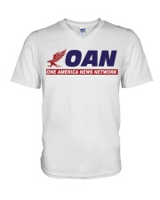 oan meaning shirt V-Neck T-Shirt tile