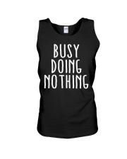 busy doing nothing t shirt Unisex Tank tile