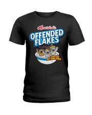 offended flakes shirt Ladies T-Shirt tile