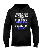 im actually not funny Hooded Sweatshirt tile