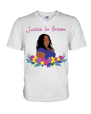 justice for breonna shirt V-Neck T-Shirt tile