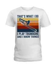 I Play Trombone Ladies T-Shirt tile