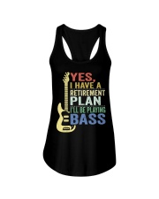 I Have Retirement Plan Playing Bass Ladies Flowy Tank tile