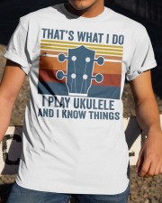 I Play Ukulele Classic T-Shirt apparel-classic-tshirt-lifestyle-28