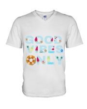Good vibes only V-Neck T-Shirt thumbnail