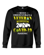 Never Underestimate A Veteran shirt Crewneck Sweatshirt thumbnail
