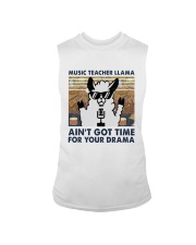 Music Teacher Lllama Sleeveless Tee thumbnail