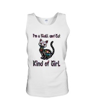 Skull And Cat Unisex Tank thumbnail