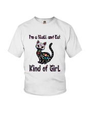 Skull And Cat Youth T-Shirt thumbnail
