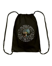 Myself What A Wonderful World Drawstring Bag thumbnail