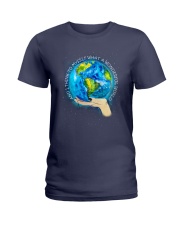 Myself What A Wonderful World Ladies T-Shirt front